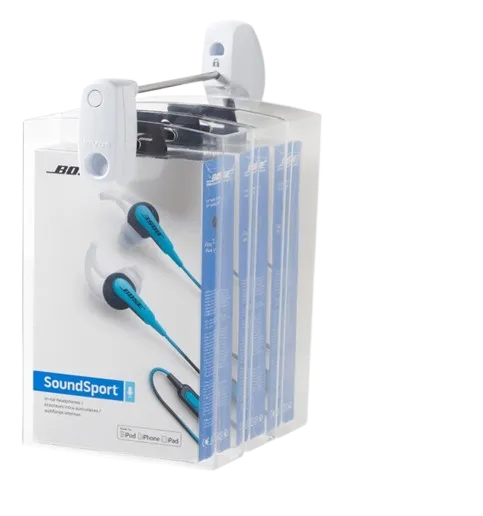 Accesorios de seguridad InVue para proteger mercadería en la tienda